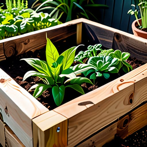 Deep-root heavy-duty garden planters from pallets.