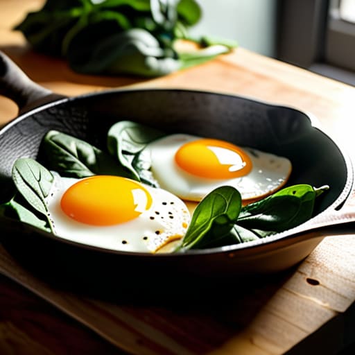 Eggs and spinach: The Low-Maintenance Scramble.