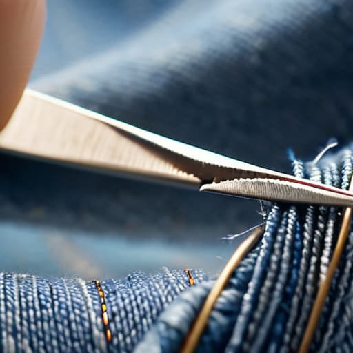 Mastering the darning technique for jeans that actually last.